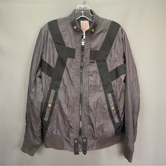DIESEL 2010 nylon bomber archive street wear avant garde parachute jacket y2k - Picture 1 of 8